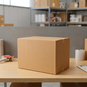 Caja de Cartón Corrugado Marrón para Envíos, Caja de Almacenamiento Industrial de Doble Pared - Product Image 2