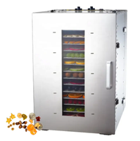 16-laags commerciële voedseldroger, desydrateur alimentaire, fruit- en groentedroger, industriële uiendroger, voedseldrogerkast