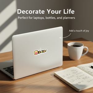 Self-adhesive UV waterproof holographic bed sheet stickers, anime Vsco cleaning PVC labels, custom logos - Product Image 2