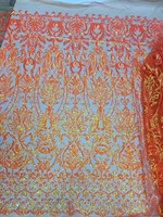 Tissus brodés indiens pour vêtements de mariée, tissu brodé chinois pour robes de mariée, fabrication sur mesure OEM