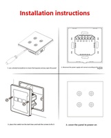 Interrupteur mural tactile en verre non intelligent de type 118, 10A 240V, sans fil neutre, norme américaine, interrupteur de remplacement 1 2 3 4 gangs