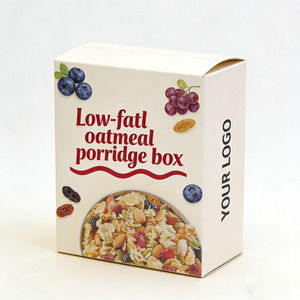 Boîte d'emballage en matériaux recyclés pour flocons <span class=keywords><strong>de</strong></span> <span class=keywords><strong>céréales</strong></span> à grains gros, aliments, graisses, santé, horizontale, 350g/500g, emballage <span class=keywords><strong>de</strong></span> boîte <span class=keywords><strong>de</strong></span> <span class=keywords><strong>céréales</strong></span> - Product Image 1