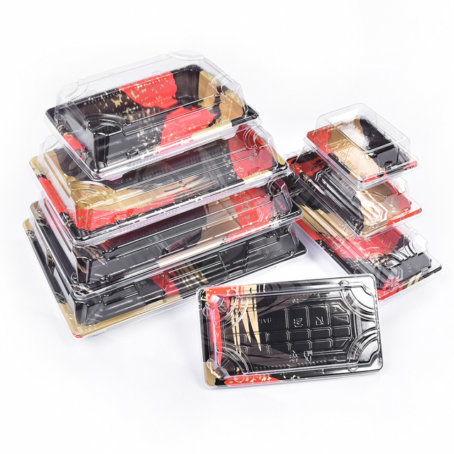 Sushi Packaging Disposable Plastic Box Environmentally Friendly Takeaway Box Food Packaging Sushi Blister Box