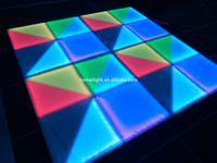 HOMEI Acrylique RGB3in1 LED DMX Panneau de piste de danse pour mariage DJ Disco Events 1x1M Haute Qualité