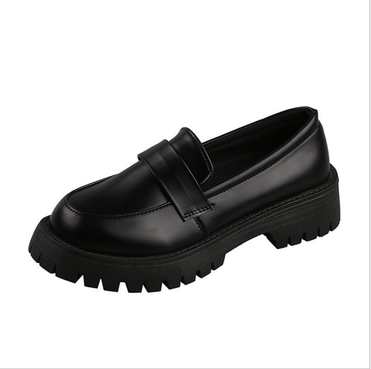 Черные кожаные туфли в британском стиле ретро для студенток корейская мода 2020 Весенний новый стиль