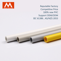 Prix d'usine Conduit de câble en plastique OEM ODM UPVC Conduit Tuyau Conduit de câblage ignifuge PVC Beaucoup de couleur Conduit rigide IEC61386