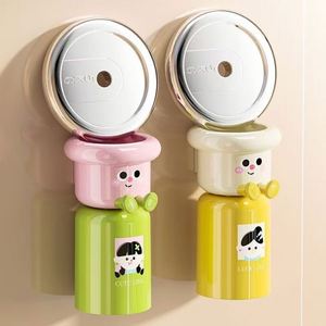 2025 New Arrival Cute Magnetic <b>Toothbrush</b> <b>Holder</b> Home Use Plastic <b>Toothbrush</b> Cup Wall-mounted Toothpaste <b>Holder</b> - Product Image 3