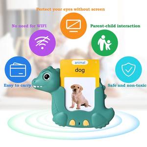 Nuevo diseño de tarjetas flash parlantes de dinosaurio inglés para niños pequeños de 2 a 4 años, 224, 510 palabras a la vista <span class=keywords><strong>vocabulario</strong></span> de bolsillo para niños educativos - Product Image 5