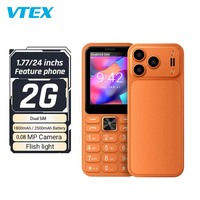 Teléfono Móvil Dual SIM 2G, Pantalla de 2.4 Pulgadas, SC6531E, 32MB de Memoria, Batería de 2500mAh, Linterna, Radio FM, Ranura para Tarjeta TF, Teléfono Compacto con Funciones Básicas
