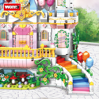 WOMA TOYS Fournisseur Enfant Enfants Fille Terre de Fée Grand Château Princesse Prince Jeu de Rôle Scène Blocs de Construction Briques