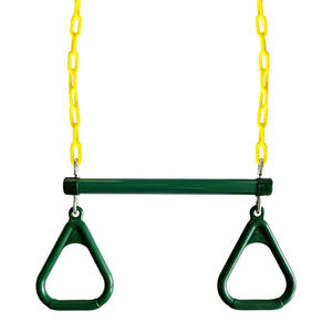Jeu de cordes réglables Trapèze Swing Iron Bar Gym Anneaux Bar Tree Swings pour enfants Outdoor Garden Swing Toy Parts - Product Image 1