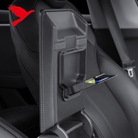 Pour Tesla Model Y 2025 2026, Model 3 2023-2025 Accessoires intérieurs de voiture, accoudoir de console centrale, boîte de rangement cachée, organisateur