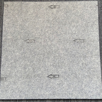 Nouveau tapis décoratif moderne en polypropylène pour bureau, à boucles, amorti, ignifuge, avec support non-tissé, compatible PET, pour carrelage