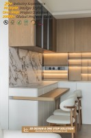 Meubles de salon modernes sur mesure avec unité murale et îlot de cuisine, armoires complètes pour toute la maison, directement de l'usine pour les États-Unis