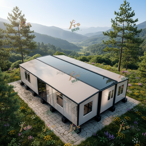 บ้านสำเร็จรูปแบบพกพาขนาด 20 ฟุต และ 40 ฟุต สำหรับใช้งานนอกระบบไฟฟ้า  บ้านเหล็กขนาดเล็กแบบขยายได้ เหมาะสำหรับโรงแรมและวิลล่า - Product Image 3