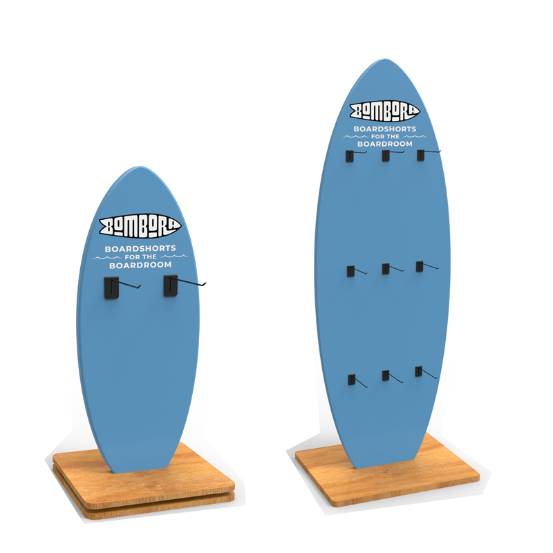 Apache Custom Wood Floor Tie Display Stand for Brand Stores