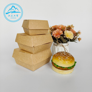 Fastfood <span class=keywords><strong>Burger</strong></span> En Frans Gebakken Kip Afhaalbak Wegwerp Aluminium Gecoate Aluminiumfolie Lunchdozen Papieren Dozen - Product Image 4