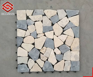 Dễ Dàng Cài Đặt Ngoài Trời Màu Be Và Xám Hỗn Hợp Khảm Đá Gạch <span class=keywords><strong>DIY</strong></span> Đối Với Vườn Sàn - Product Image 3