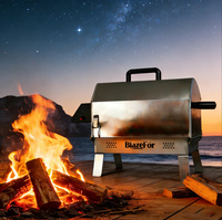 Grill à charbon de bois rotatif automatique, grill d'extérieur sans fumée, grill d'intérieur en acier inoxydable