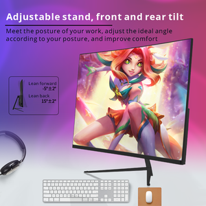 Moniteur de jeu LCD LED Tecmiyo R1500 VA 27 pouces FHD à 3 bords sans cadre avec support en forme de V, moniteur d'ordinateur de bureau - Product Image 6