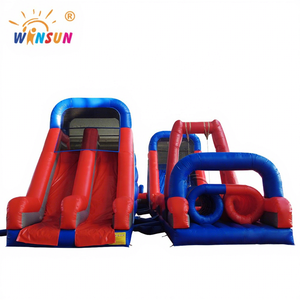WINSUN Juegos Deportivos Inflables para Niños, Gran Circuito de Obstáculos Inflable de PVC - Product Image 1