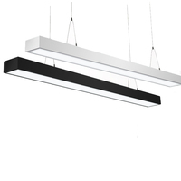 Lumière linéaire LED encastrée en aluminium de haute qualité 1200 mm 8 pieds certifiée ETL RoHS SMD pour usage intérieur de bureau