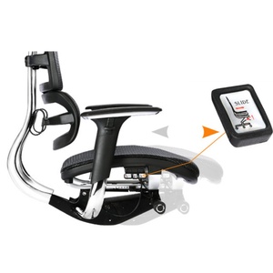 Silla de Oficina Ergonómica de Malla, Ajustable, Giratoria, Elevable, Apilable, Ejecutiva, con Respaldo Alto y Elegante - Product Image 4