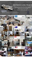 Meubles de cuisine modulaires en mélamine écologiques, tiroirs résistants aux intempéries en marbre, glissières, robinets, charnières - Ensemble de meubles de cuisine modernes