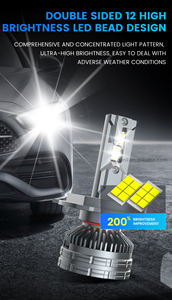 N2 Super Bright 140W 16000Lm <span class=keywords><strong>LED</strong></span> H4 Auto licht 9005 9007 H7 Lampe Canbus Luces <span class=keywords><strong>LED</strong></span> H4 Scheinwerfer lampen 6000K Farb temperatur - Product Image 2