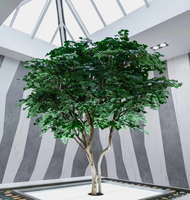 Arbre banian artificiel plante ficus en plastique de 5m pour l'usage décoratif de restaurant