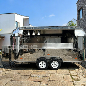 Remorque à café personnalisée, chariot mobile à crêpes, mini camion de nourriture, remorque de concession alimentaire - Product Image 2