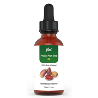Minyak Biji Prickly Pear 100% Murni Private Label, Minyak Buah Ara Barbary Extra Virgin Cold Pressed untuk Wajah, Tubuh, dan Rambut