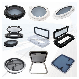 Chất lượng cao Marine phụ kiện nhựa PORTHOLE cố định hình chữ nhật cửa sổ tròn Marine thuyền PORTHOLE - Product Image 1