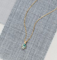 Collar de Moissanita Minimalista Brillante en Forma de Lágrima para la Clavícula, Lujo Accesible para el Día a Día, Favorito de Influencers, Regalo Ideal
