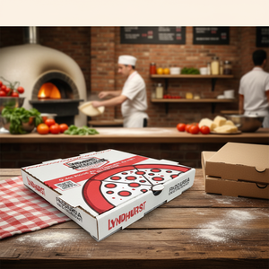 Custom Printed Pizza Boxes – High Quality Durable Takeaway & Restaurant Pizza Boxes, Corrugated Paper, Wholesale - Product Image 3