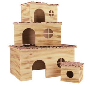 YOCAN Custom all'ingrosso Pet House per conigli in legno di pino gabbia di criceti dal vivo per roditori prezzo alla rinfusa - Product Image 5