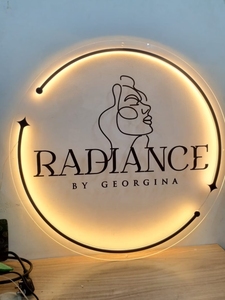 Lettres en métal doré rétroéclairées par néon LED personnalisées pour la publicité murale extérieure, logo en acrylique 3D, enseignes de magasin pour bâtiments, voitures, bars - Product Image 3