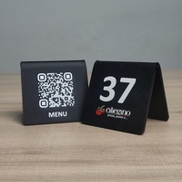 Menu acrylique de signe de restaurant de support de table de NFC