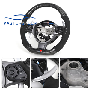 FR Custom Gr Stijl Half Alcantara Fibra de carbono Stuur Voor Toyota Gr 86 Gr86 Zn6 <span class=keywords><strong>Gt86</strong></span> Subaru Brz Zc6 Frs <span class=keywords><strong>Yaris</strong></span> - Product Image 2