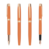 Rouleau en métal de couleur Macaroon Morandi sur mesure/stylo plume Logo personnalisé et couleur Pantone
