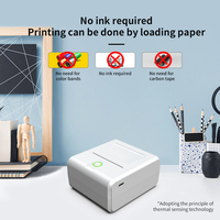 Imprimante d'étiquettes thermiques portables de 58 mm, imprimante photo intelligente sans encre, mini imprimante sans fil pour les petites entreprises, en stock