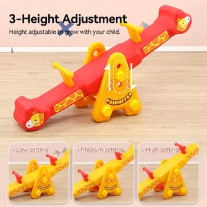 Balançoire pour enfants en plastique réglable en hauteur sur 3 niveaux pour une utilisation en intérieur/extérieur, design <span class=keywords><strong>girafe</strong></span> pour les tout-petits - Product Image 4