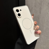 Coque hybride TPU+PC sans cadre 6 couleurs unies pour Redmi Note 14 Pro Plus 13 Pro 12 A3, anneau en plastique mat antichoc doux pour la peau
