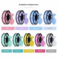 Filament d'impression 3D PLA Série Macaron, écologique, finition mate, lisse, sans obstruction, 1 kg, pur, pour imprimante FDM de bureau, Guangdong