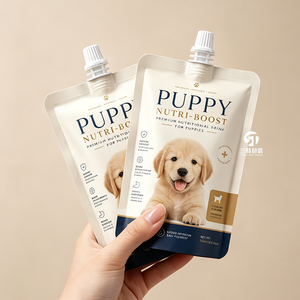 Food Grade Pet Nutrition Liquid Packaging Stand Up Spout Pouch Custom Printed Aluminum Foil Bag - Product Image 5