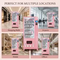 Distributeur automatique de cosmétiques, distributeur automatique de maquillage et de beauté, fabriqué en Chine, avec paiement sans argent liquide (QR), en espèces, en pièces et par carte de crédit