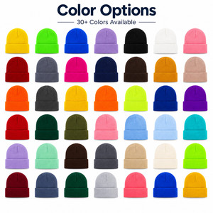 Bonnet d'hiver côtelé personnalisé avec logo, pour marques privées et projets OEM - Product Image 5