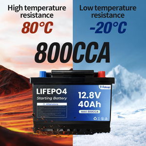 Venta caliente pequeña capacidad de alta potencia CCA 1000 12,8 V Lifepo4 12V 40ah batería de litio de arranque de coche - Product Image 3