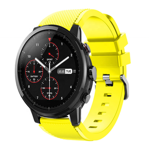 Nuevo para Huami <span class=keywords><strong>Amazfit</strong></span> <span class=keywords><strong>GTR</strong></span> 22mm <span class=keywords><strong>correa</strong></span> de reloj hebilla de acero <span class=keywords><strong>correa</strong></span> de silicona 22mm de ancho reloj inteligente pulsera accesorios para Samsung - Product Image 1
