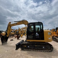 Mini-excavatrice d'occasion Caterpillar CAT307E d'origine usine, vente en gros de matériel de terrassement et d'ingénierie, petite pelle CAT307